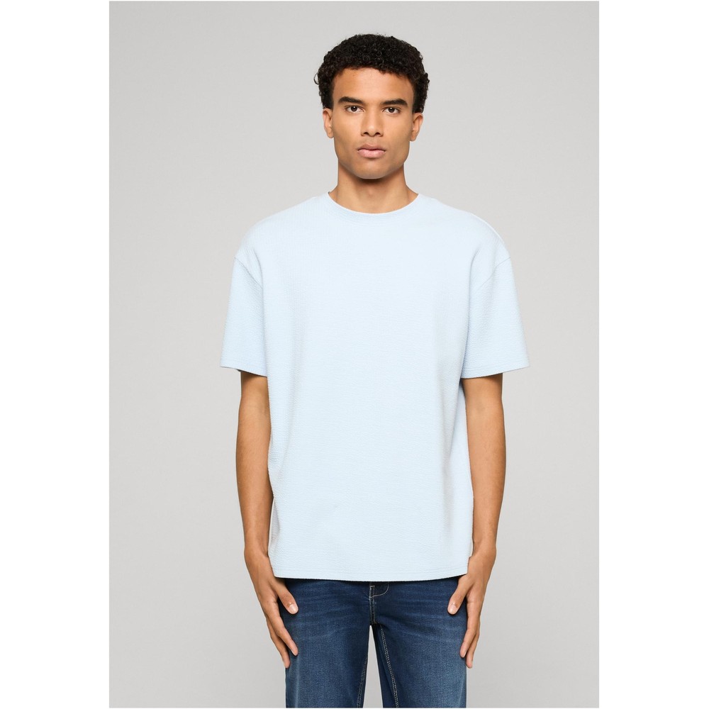 Urban Classics - Loose Fit Structured Herren TShirt - Blau